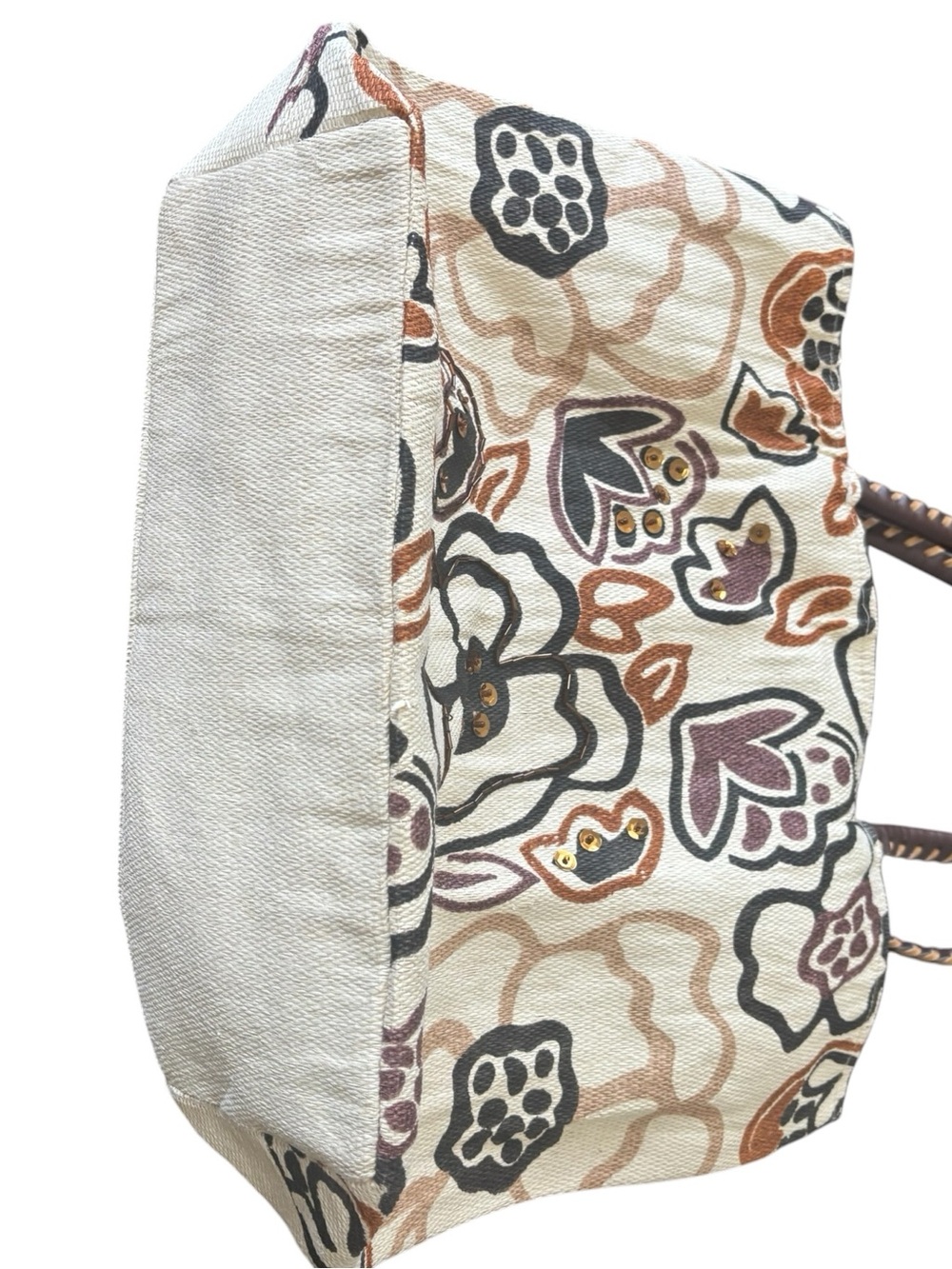 Bijoux Terner Floral Canvas Tote Bag in Multicolor - Picture 5 of 8